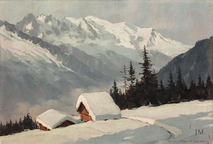 Le Col des Montets en hiver, Chamonix, France.